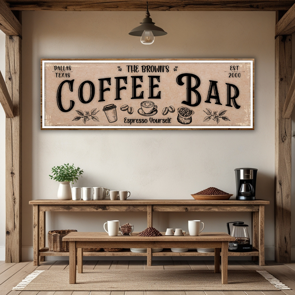 Coffee Bar Canvas