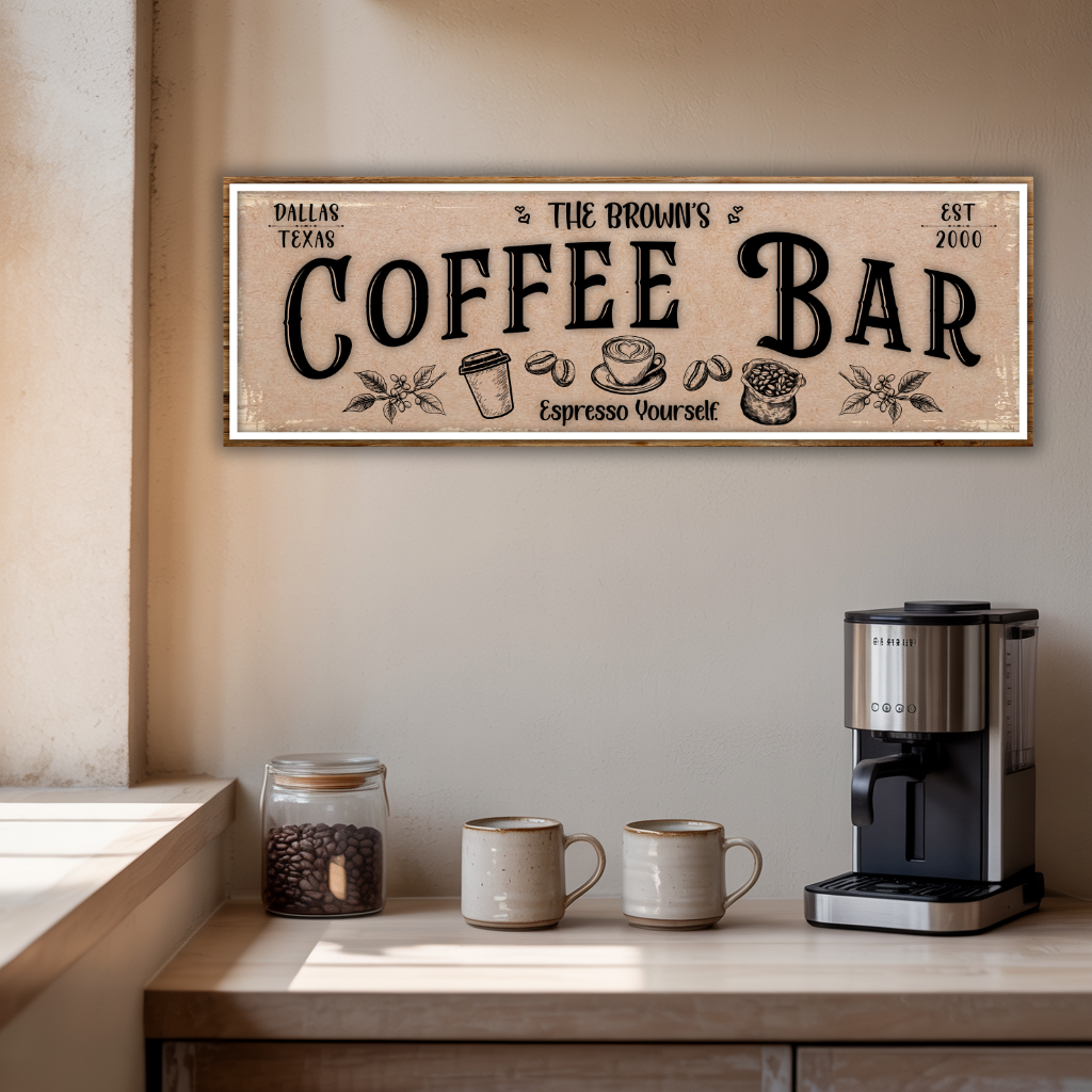 Coffee Bar Canvas