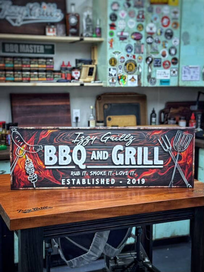 Sizzling Grill Canvas