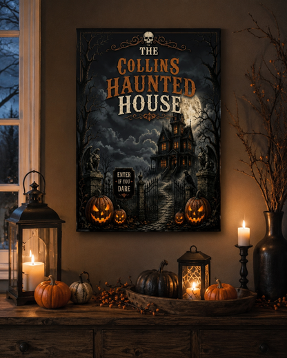 Haunted House Canvas