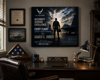 U.S Air force Service Canvas