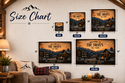 Ski Welcome Canvas