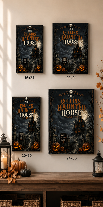 Haunted House Canvas