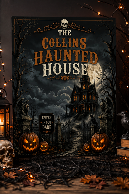 Haunted House Canvas