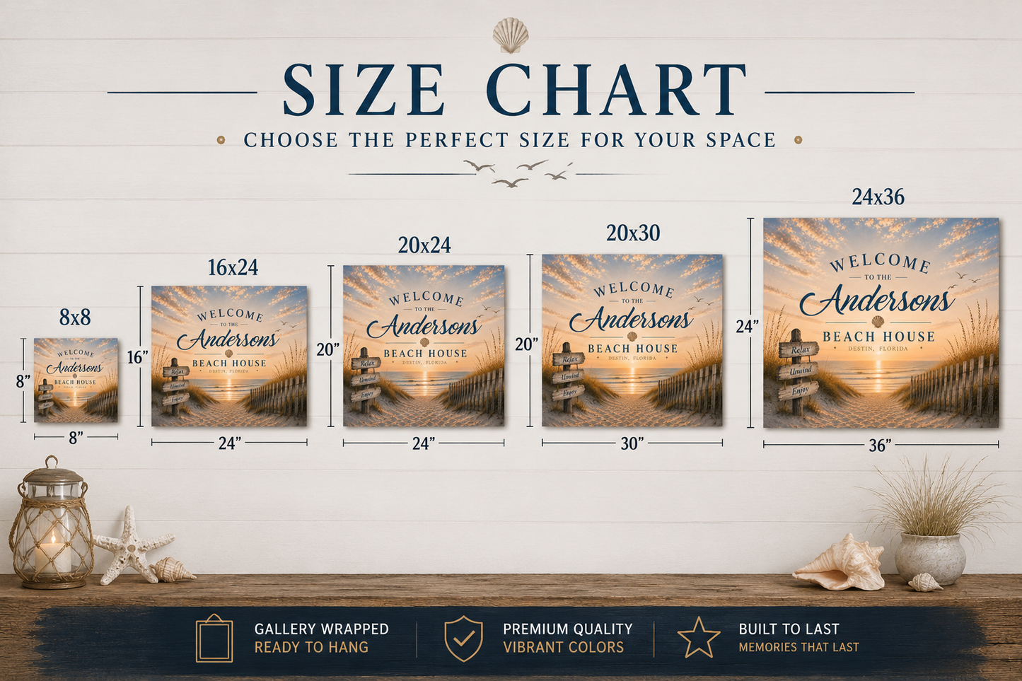 Coastal Welcome Canvas
