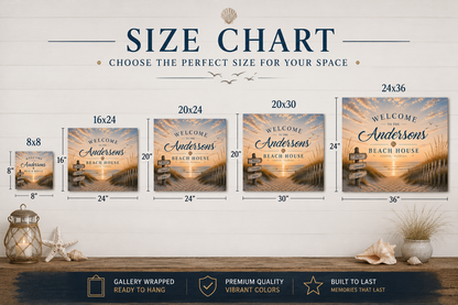 Coastal Welcome Canvas