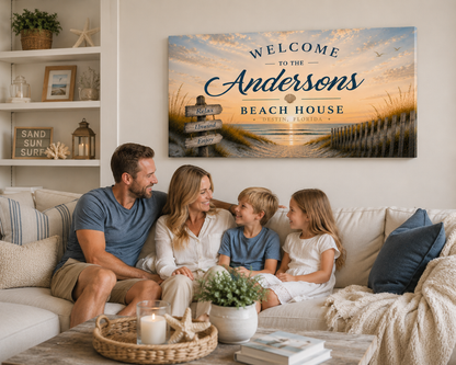 Coastal Welcome Canvas
