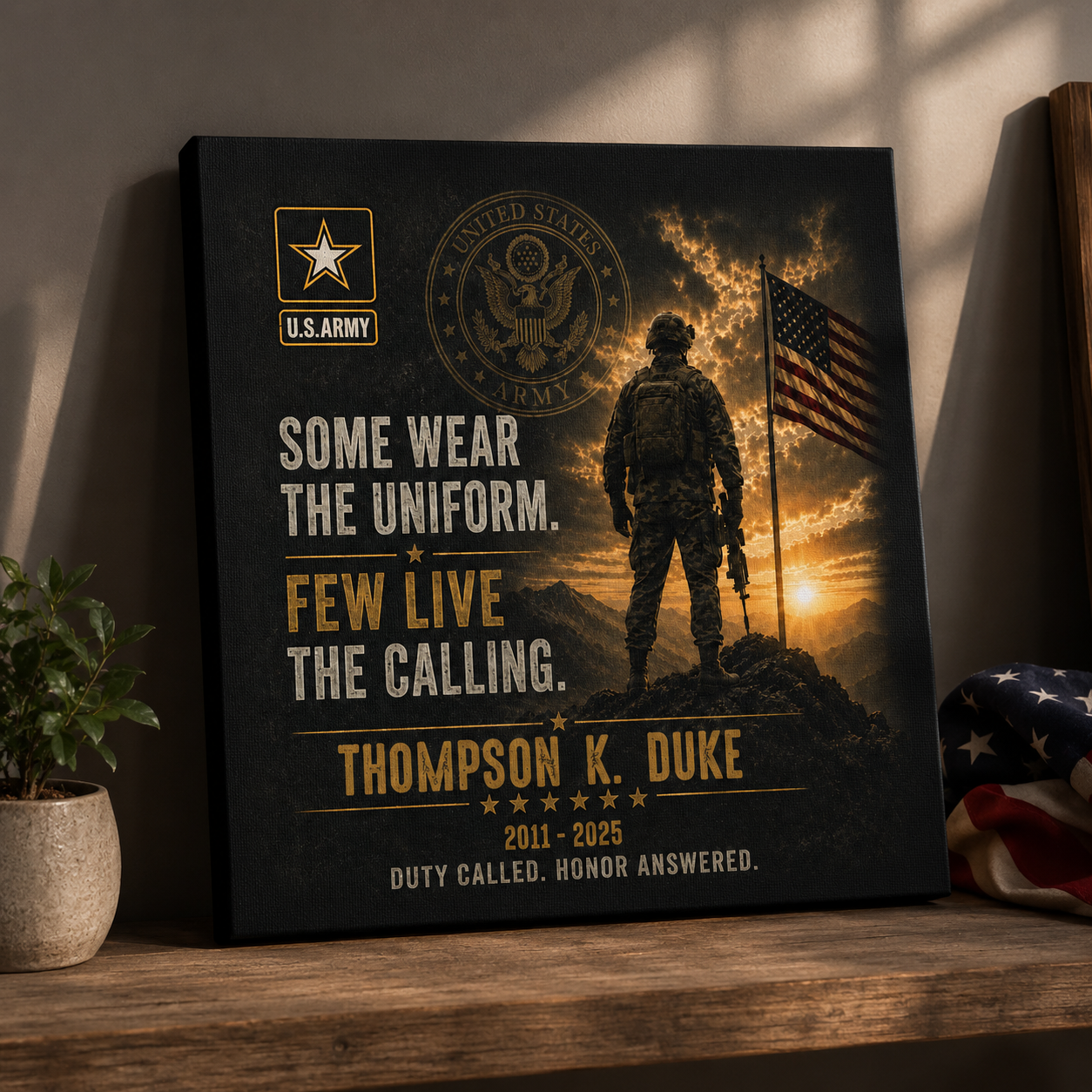 U.S Army Canvas