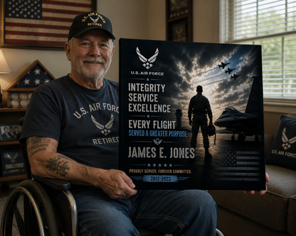 U.S Air force Service Canvas