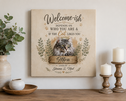 Welcome-ish Pet Canvas