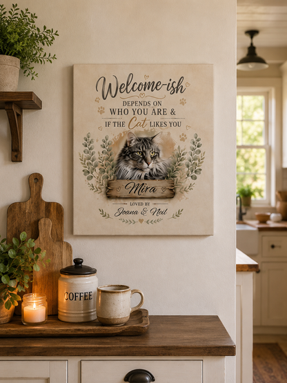 Welcome-ish Pet Canvas