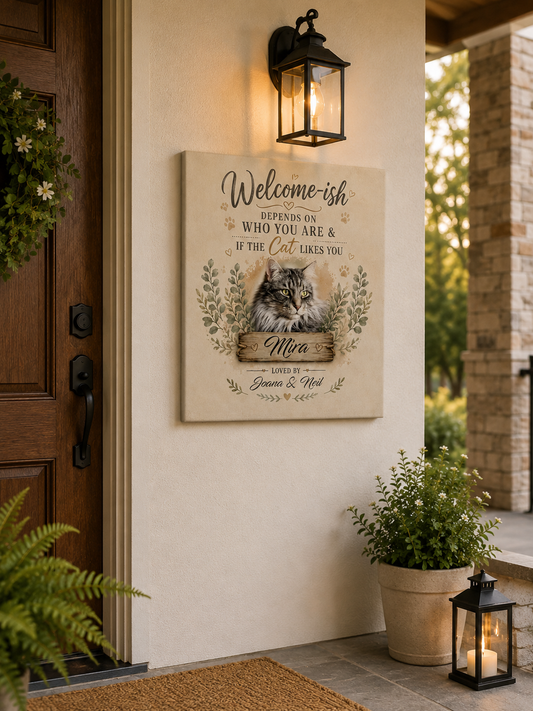 Welcome-ish Pet Canvas