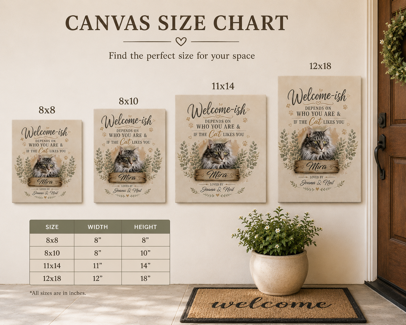 Welcome-ish Pet Canvas