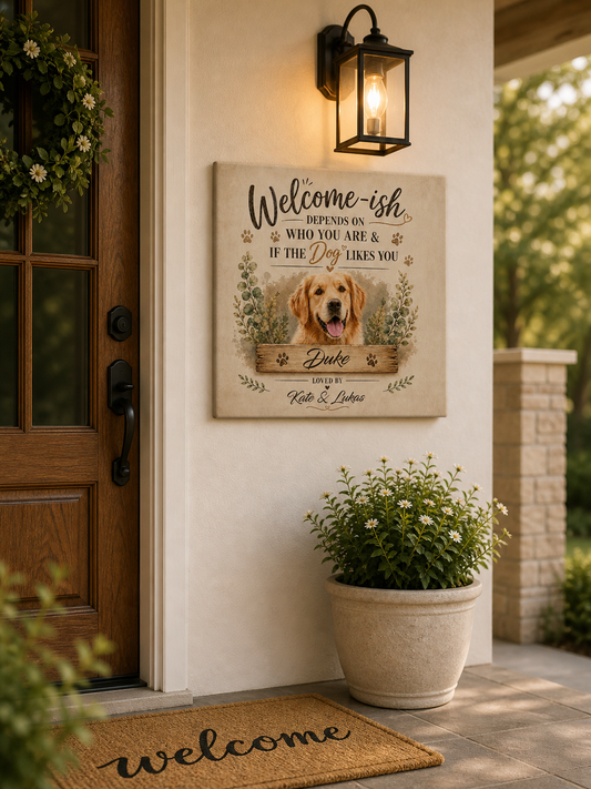Welcome-ish Pet Canvas