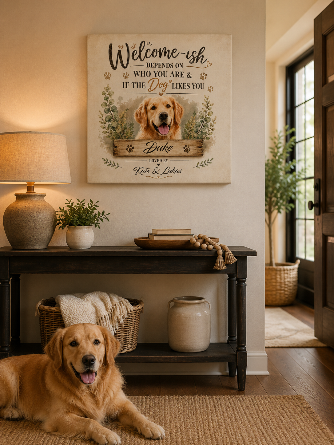 Welcome-ish Pet Canvas