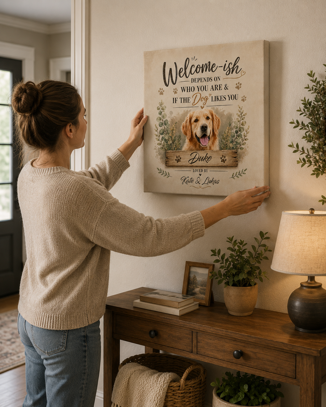 Welcome-ish Pet Canvas
