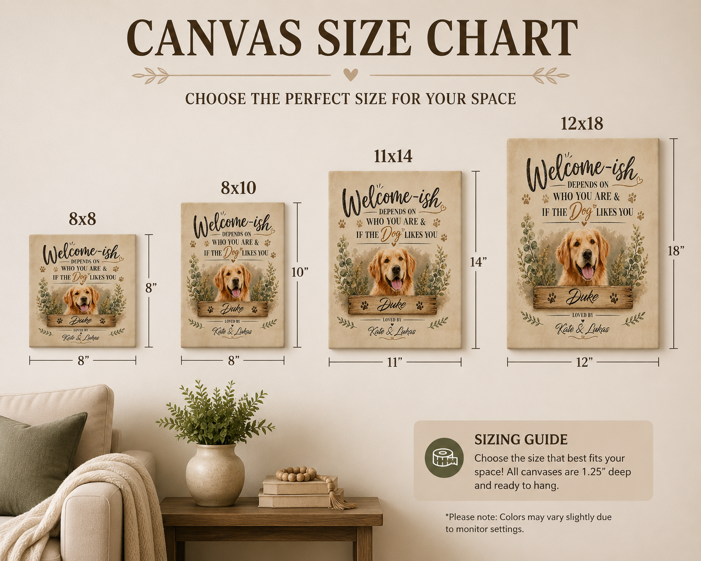 Welcome-ish Pet Canvas