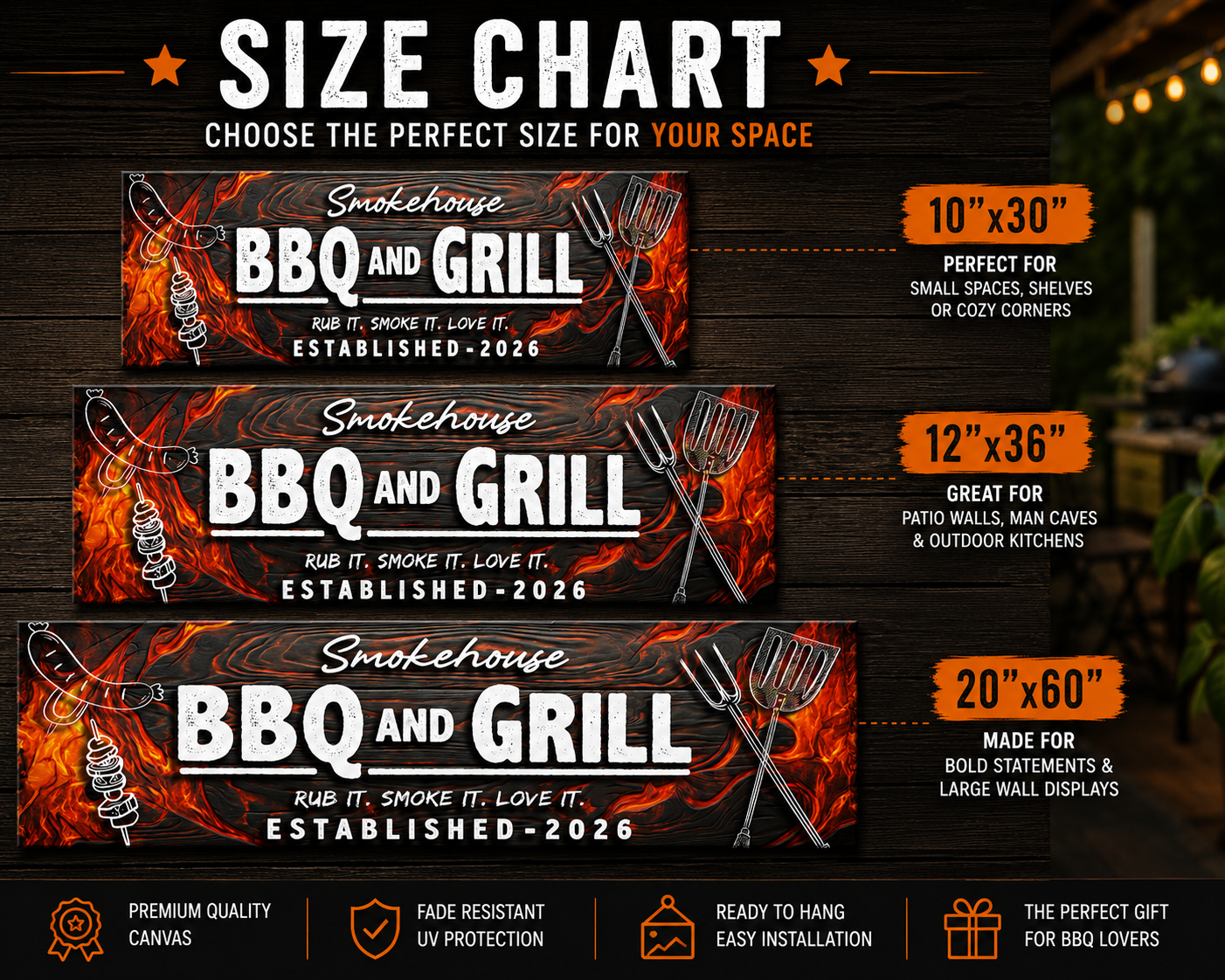 Sizzling Grill Canvas