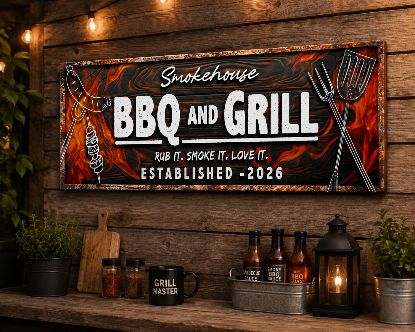 Sizzling Grill Canvas