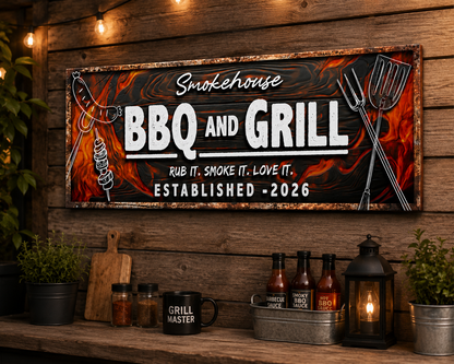 Sizzling Grill Canvas